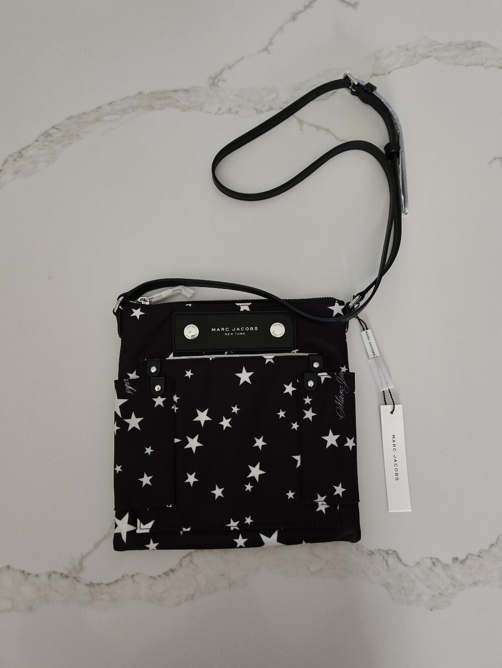 NWT Marc Jacobs Star Print Preppy Nylon Swing Pack Bag